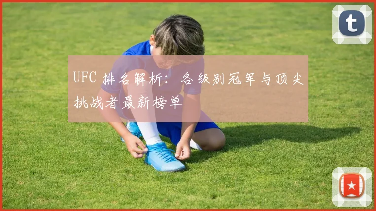UFC 排名解析:各级别冠军与顶尖挑战者最新榜单