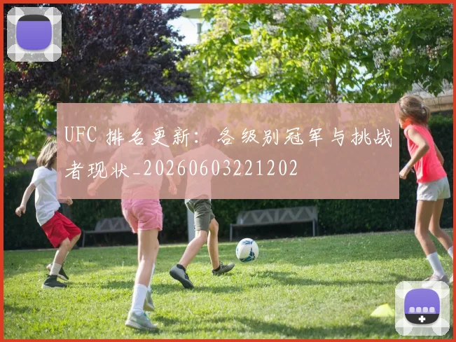 UFC 排名更新：各级别冠军与挑战者现状_20260603221202